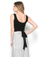 Load image into Gallery viewer, Wrap Me Up Ribbed Button Tank