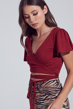 Load image into Gallery viewer, Strappy Wrapped Crop Top