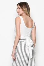Load image into Gallery viewer, Wrap Me Up Ribbed Button Tank