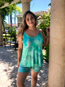 Cuddle Days Tie Dye Set - Jade and Pink